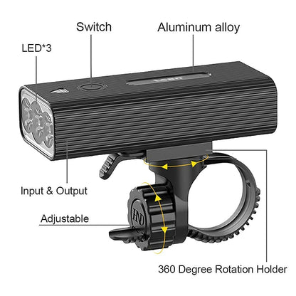 1200 Lumens Bike Lights Front and Back