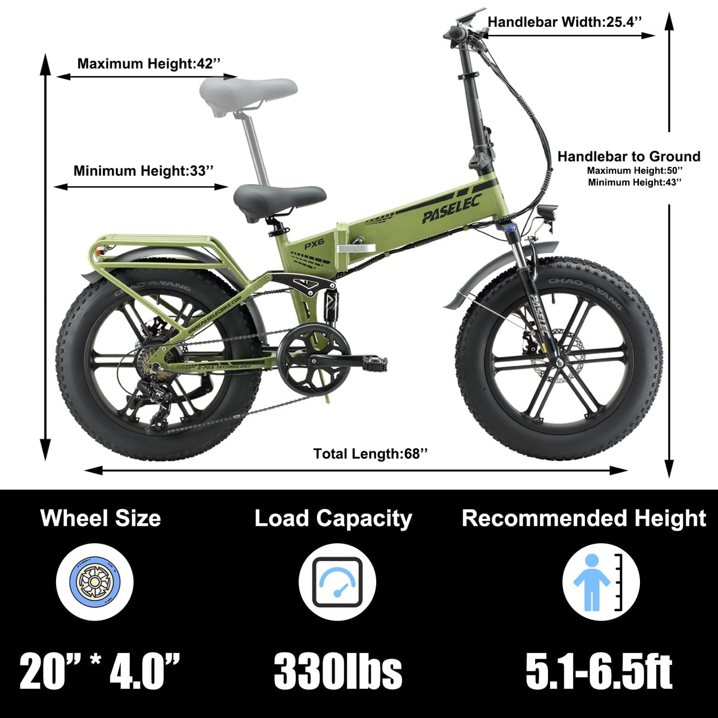 Vélo électrique pliable PASELEC PX6